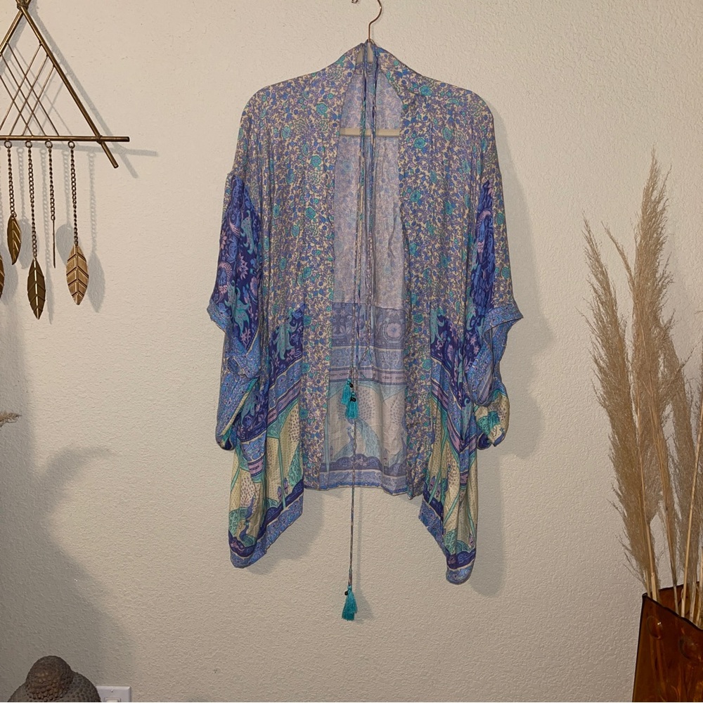 Spell Custom Xanadu Short Robe with Tie One Size